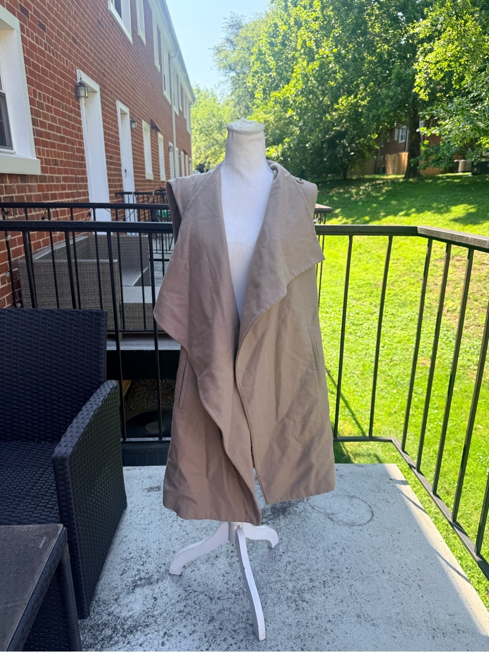 AllSaints Ora Sleeveless Coat Size 8